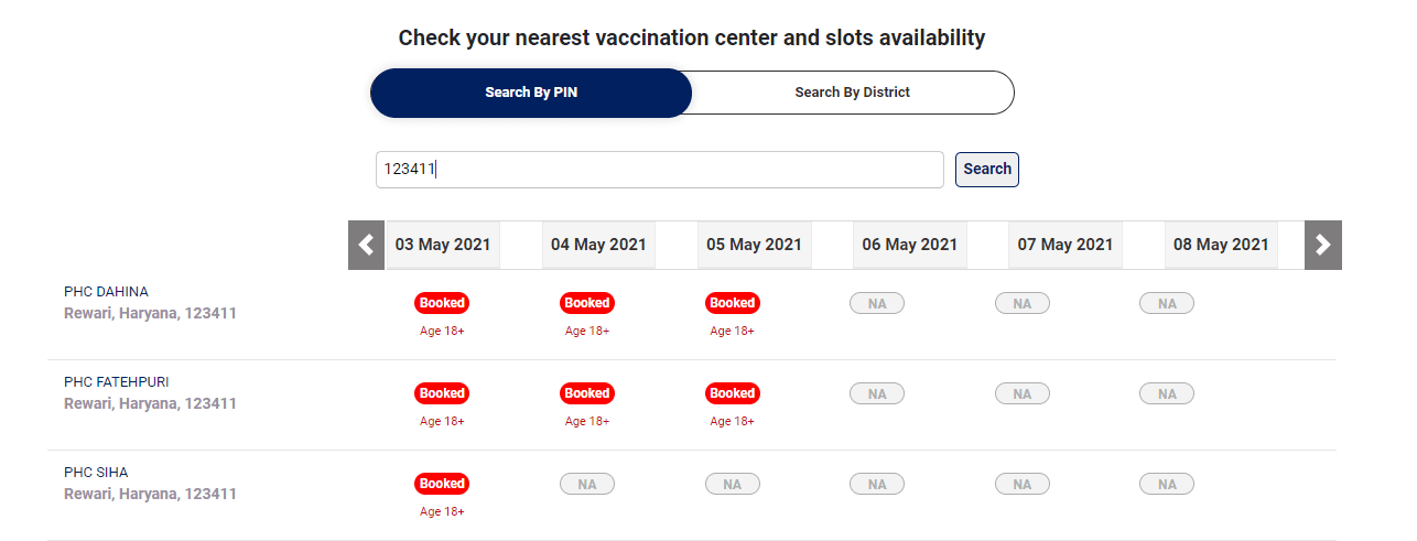 Vaccine Availability