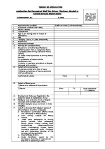OnlineForms.in CGWB Chandigarh Driver Recruitment 2021-22