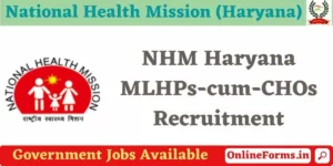 NHM Haryana CHO Recruitment 2022-23