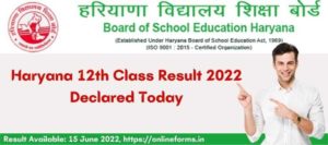 BSEH 12th Result 2022