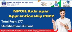 NPCIL Kakrapar Apprenticeship 2022