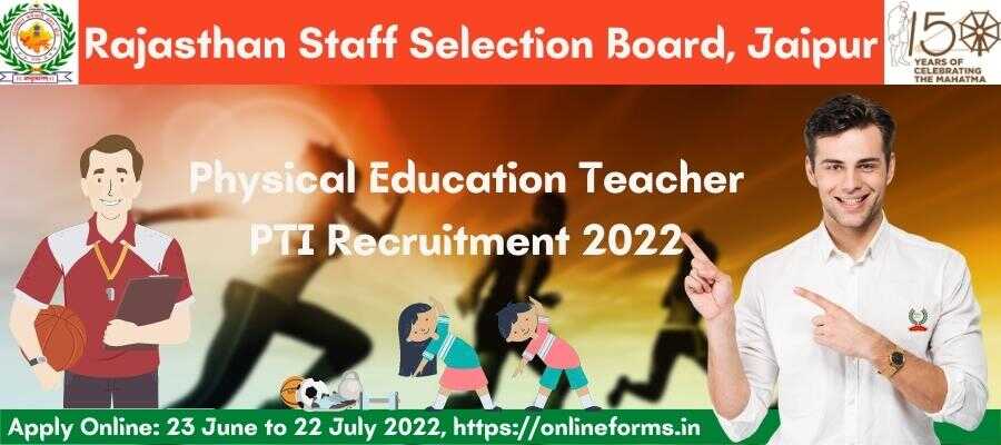 Rajasthan PTI Recruitment 2022