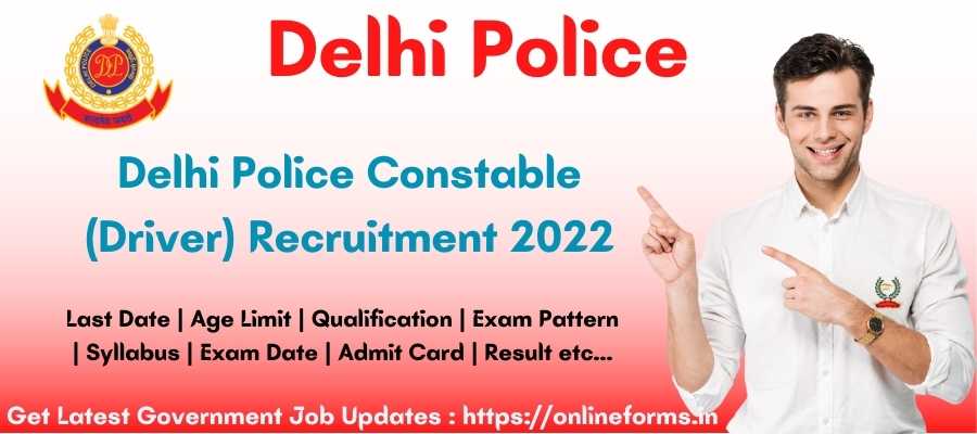 SSC Delhi Police Driver Recruitment 2022