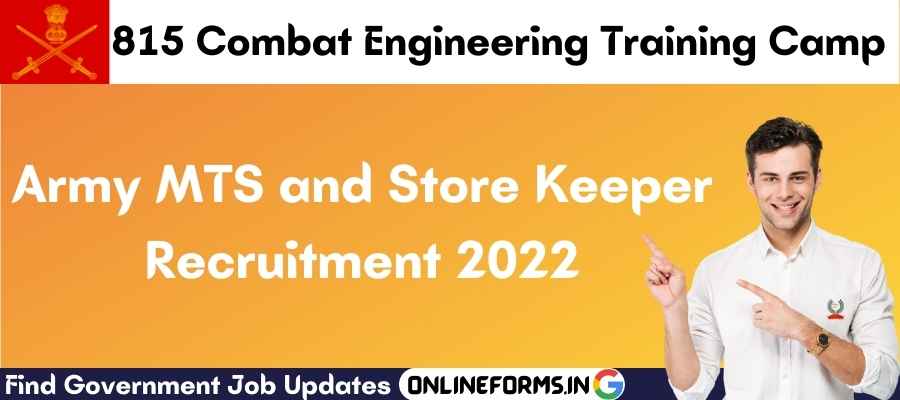 815 CETC MTS and Store Keeper Recruitment 2022