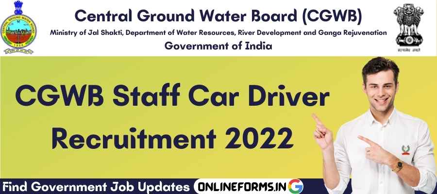 CGWB Nagpur Staff Car Driver Recruitment 2022