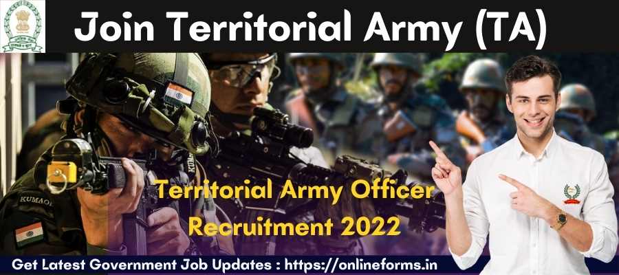 Territorial Army Officer Recruitment 2022