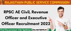 RPSC AE Civil Revenue and Executive Officer