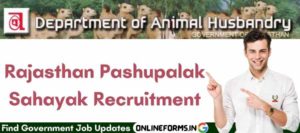 Rajasthan Livestock Assistant Recruitment