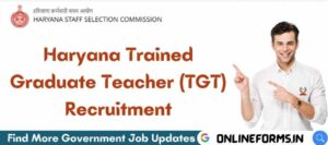 HSSC TGT Recruitment