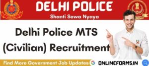 SSC Delhi Police MTS Recruitment