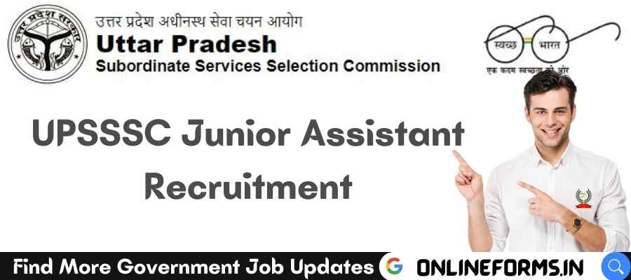 UPSSSC Junior Assistant Recruitment