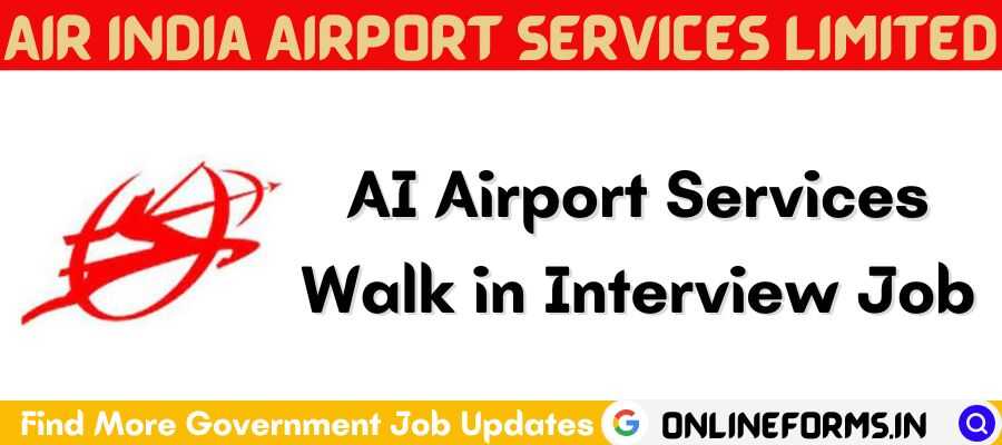 AI Airport Services Walk in Interview Job