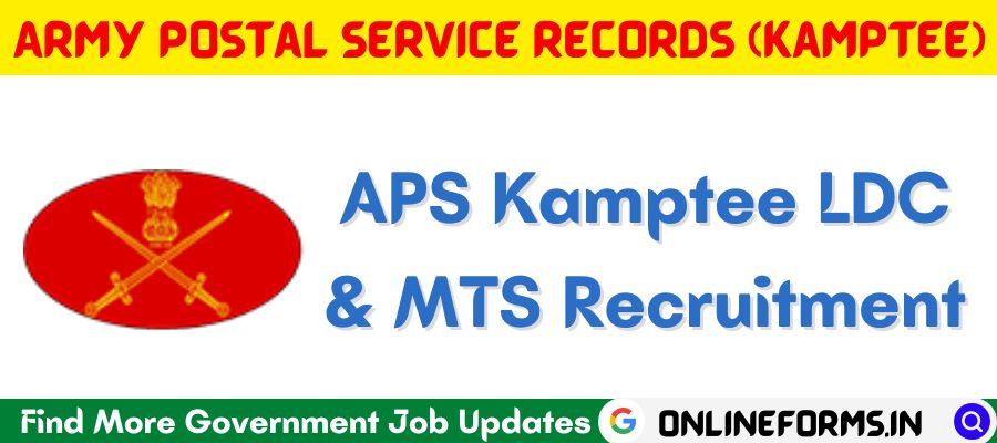 APS Records Kamptee Recruitment