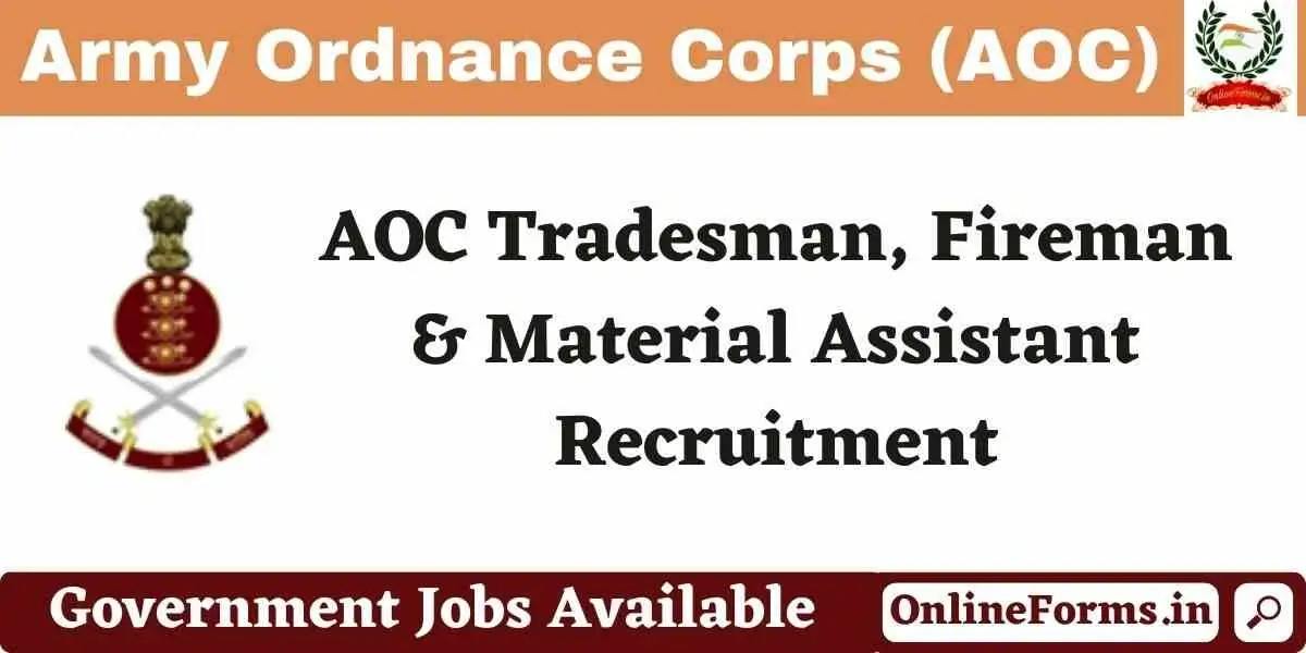 Army Ordnance Corps AOC Recruitment