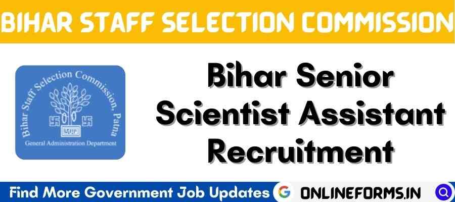 BSSC Senior Scientist Assistant