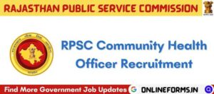 RPSC CHO Recruitment