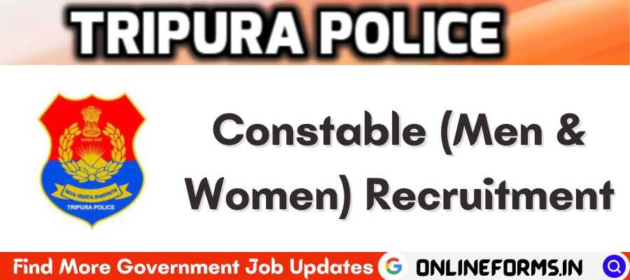 Tripura Police Constable Recruitment