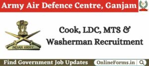 Army Air Defence Centre Recruitment 2022