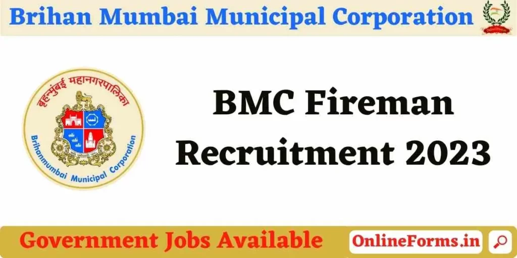 BMC Fireman Recruitment