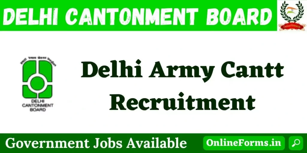 Delhi Cantonment Board Recruitment