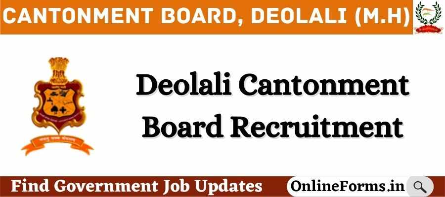 Deolali Cantonment Board Recruitment