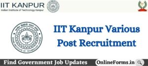 IIT Kanpur Recruitment