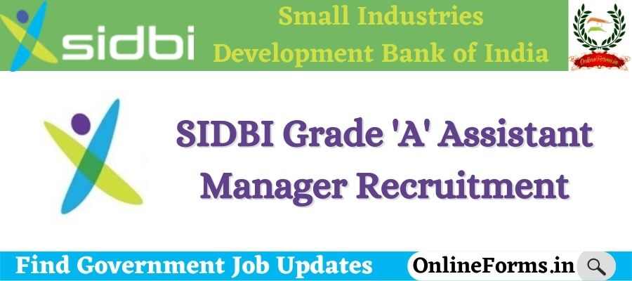 SIDBI Bank Assistant Manager Recruitment