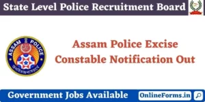Assam Police Excise Constable