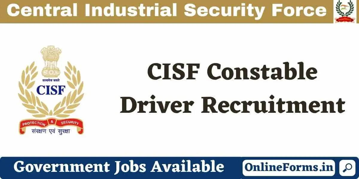 CISF Driver Recruitment