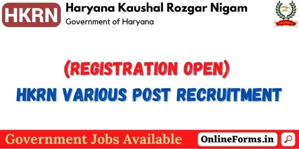 Haryana Kaushal Rojgar Nigam HKRN Portal