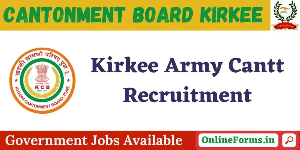 Kirkee Army Cantt Recruitment