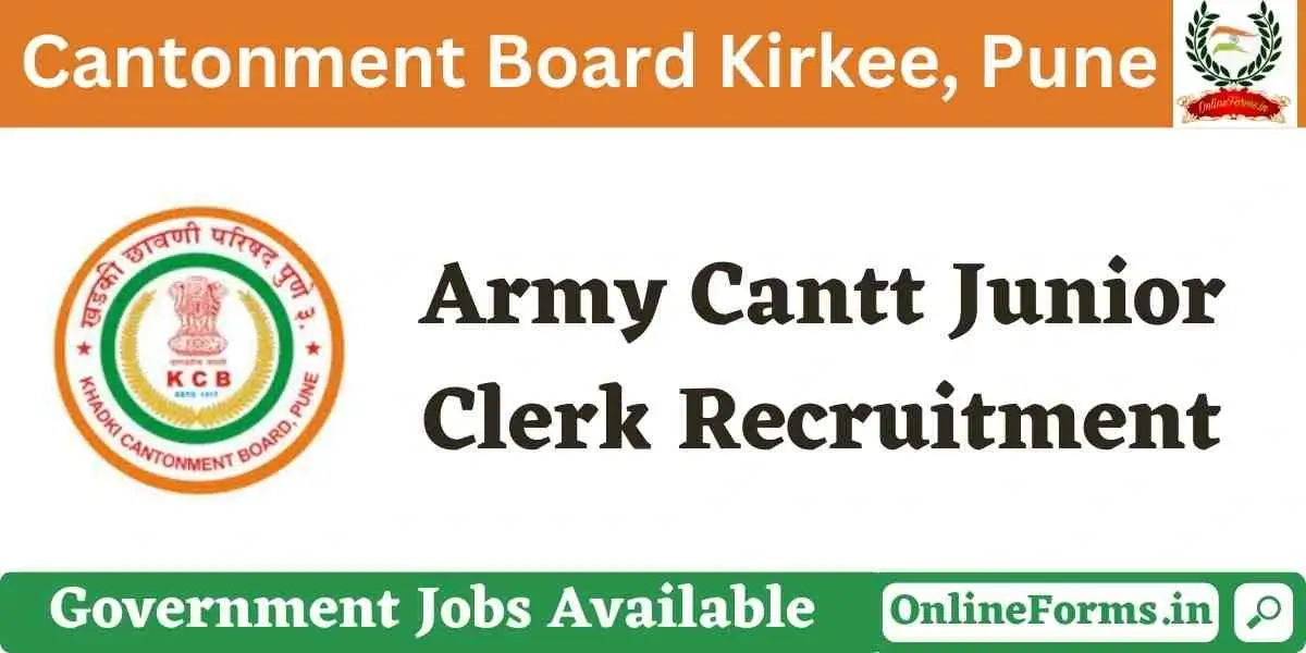 Kirkee Cantonment Board Recruitment