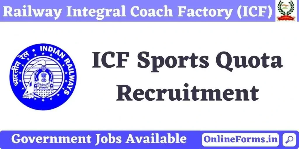Railway ICF Sports Quota Recruitment