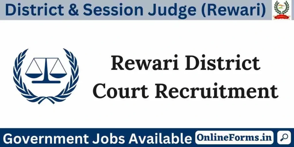 Rewari Court Recruitment