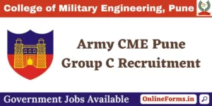 Army CME Pune Group C Recruitment