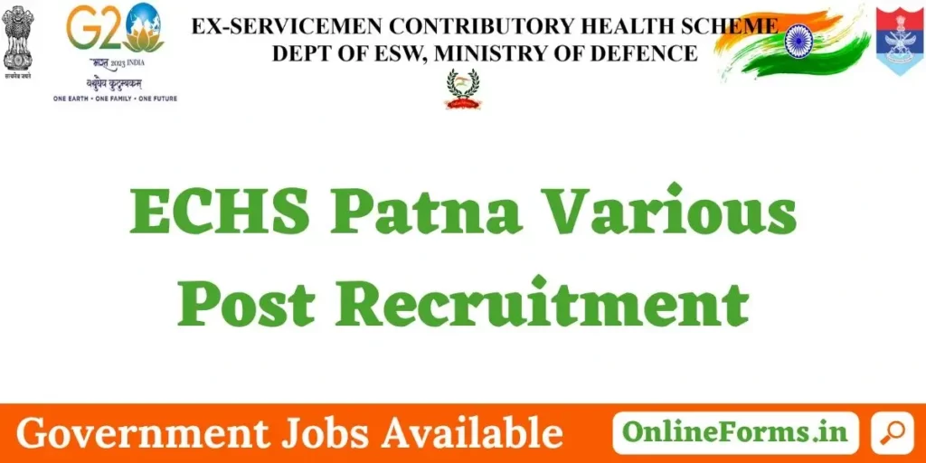 ECHS Patna Recruitment