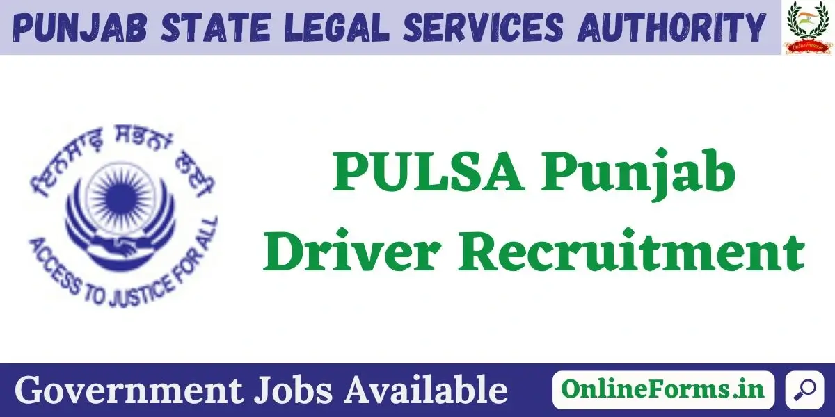 PULSA Punjab Driver Recruitment