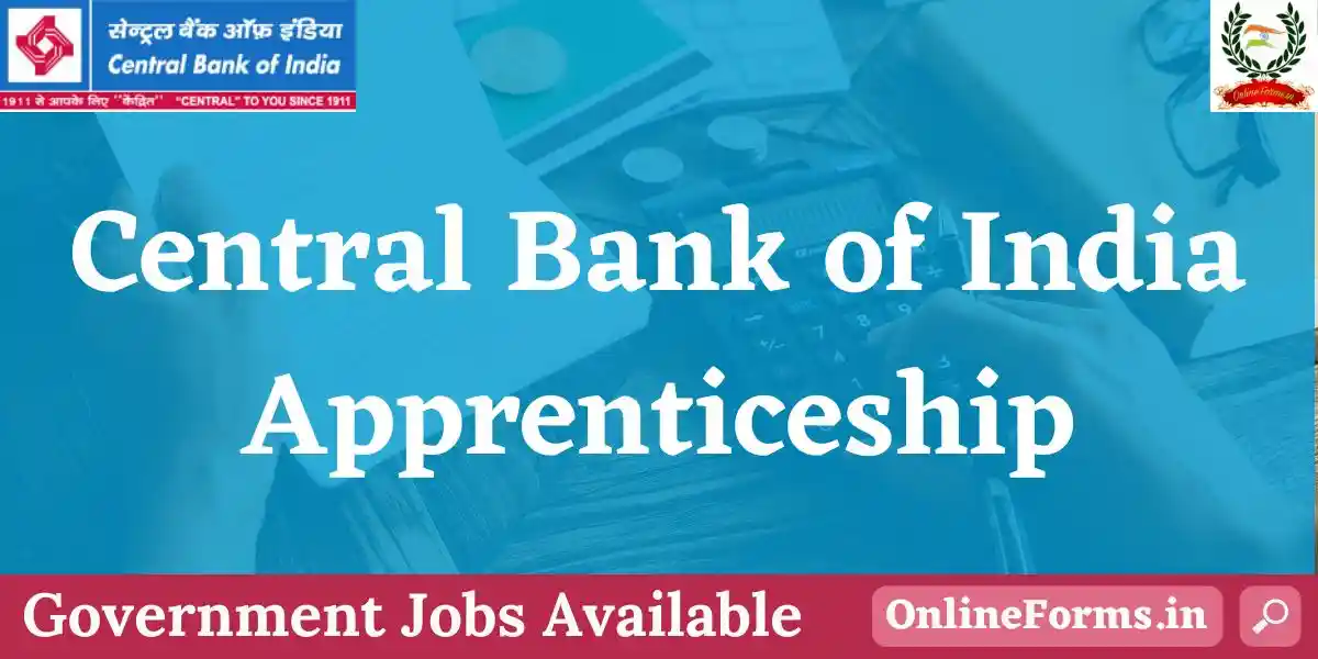 Central Bank of India Apprentice Recruitment