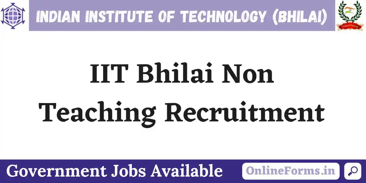IIT Bhilai Recruitment