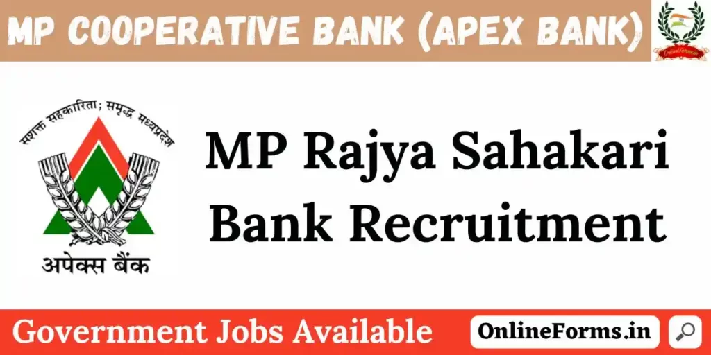 MP Rajya Sahakari Bank Recruitment