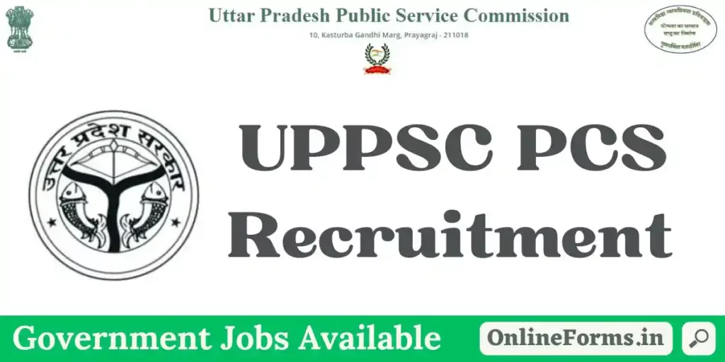 UPPSC PCS Recruitment
