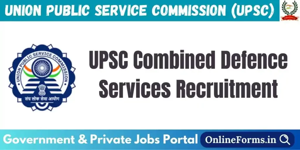 UPSC CDS Recruitment