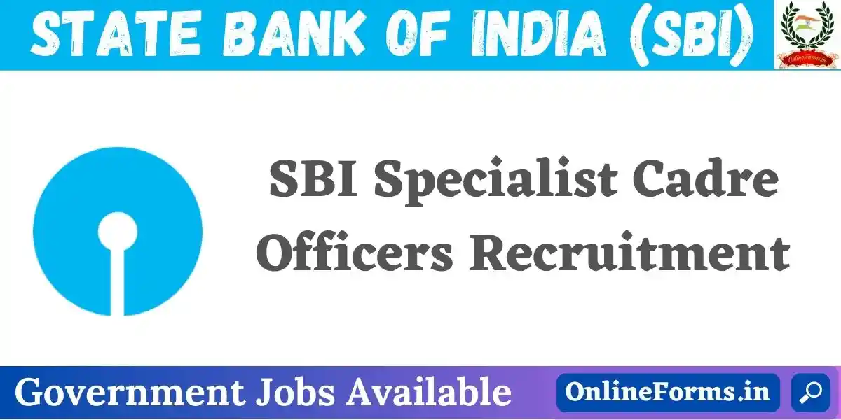 SBI Specialist Officers SCO Recruitment