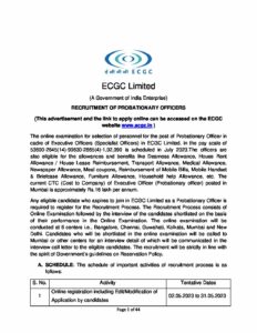 ECGC PO Recruitment FY 2023-24 (English) 04052023