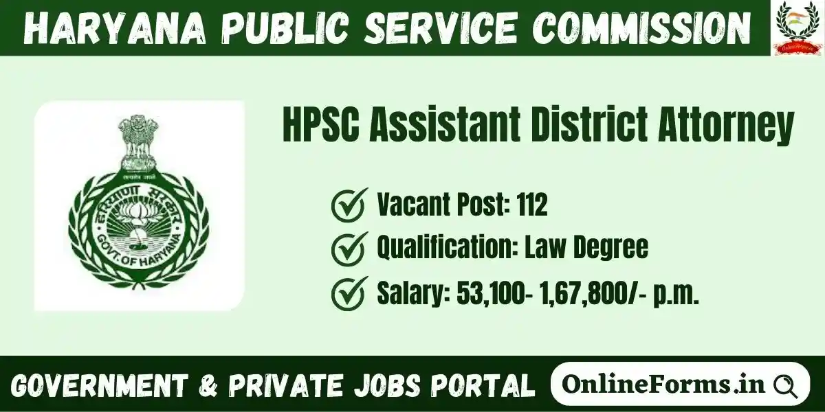 HPSC Assistant District Attorney Recruitment