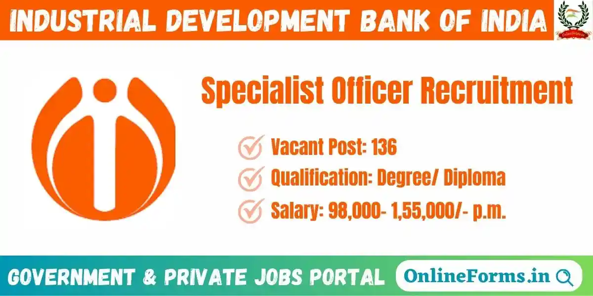 IDBI Specialist Officer Recruitment