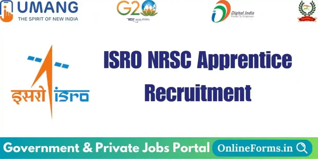 ISRO NRSC Apprentice Recruitment