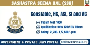 SSB Recruitment