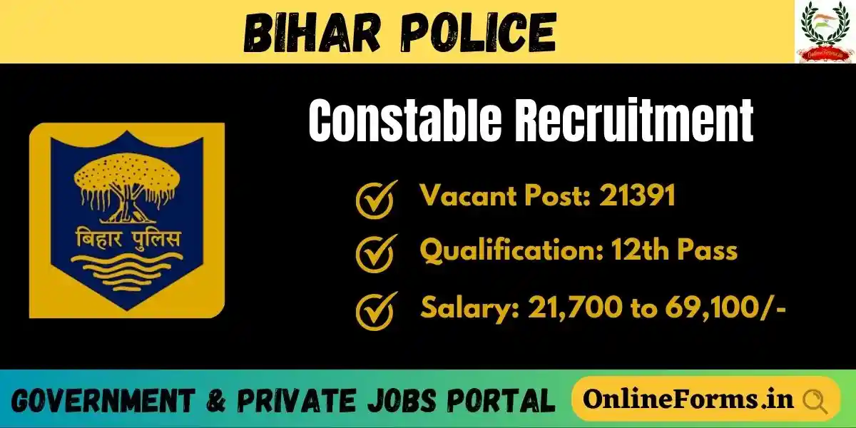 CSBC Bihar Police Constable Recruitment 2023
