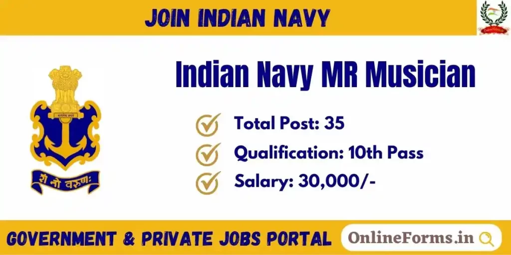 Indian Navy MR Musician Recruitment 2023